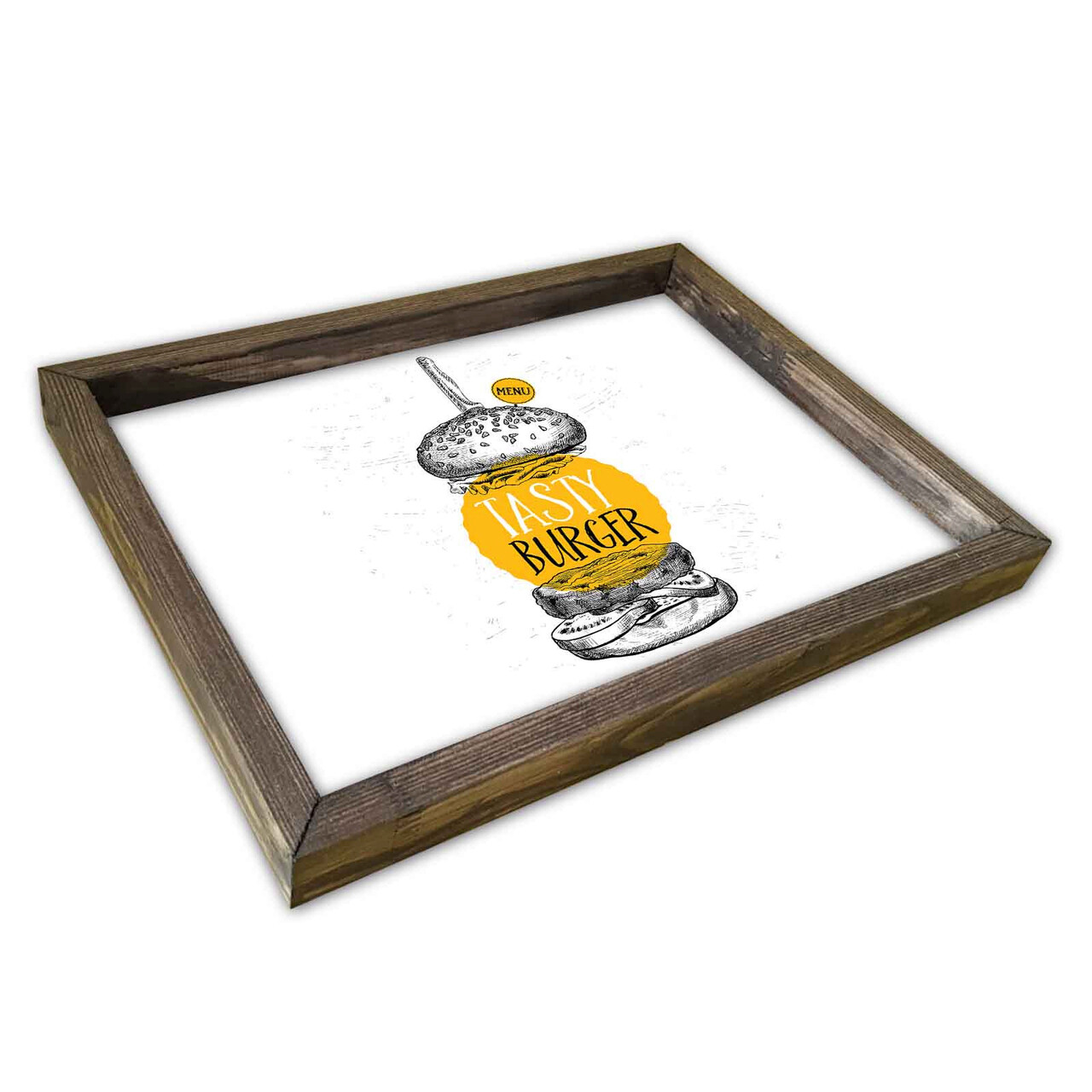 Tava pentru servire, AT-045, 30x40 cm, Multicolor - imagine 3